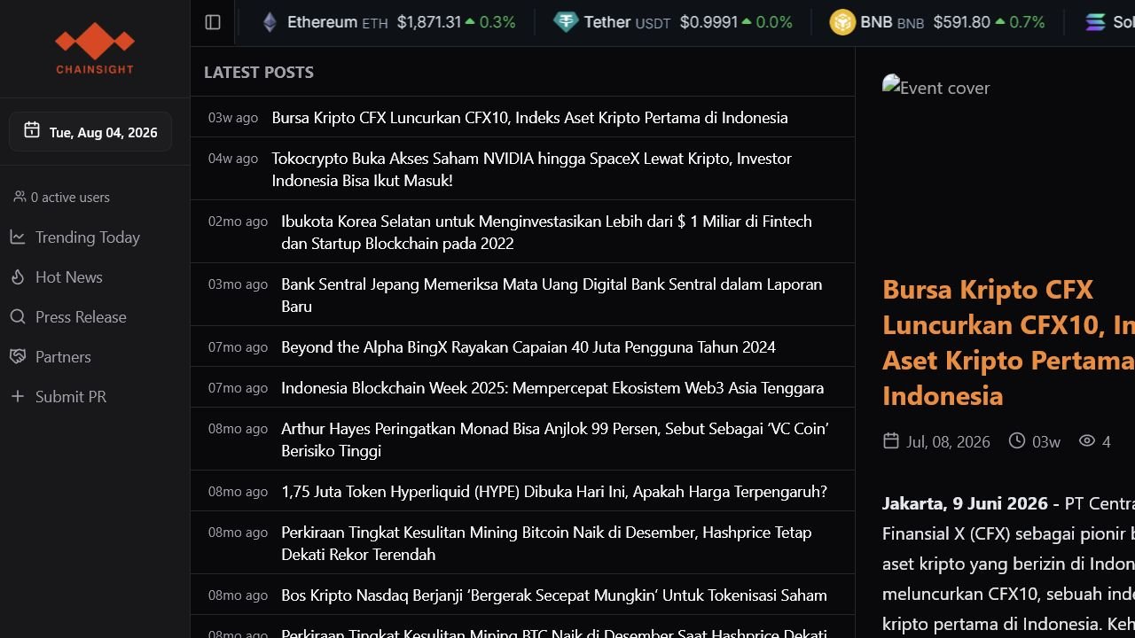 ChainSight News CFX10 article